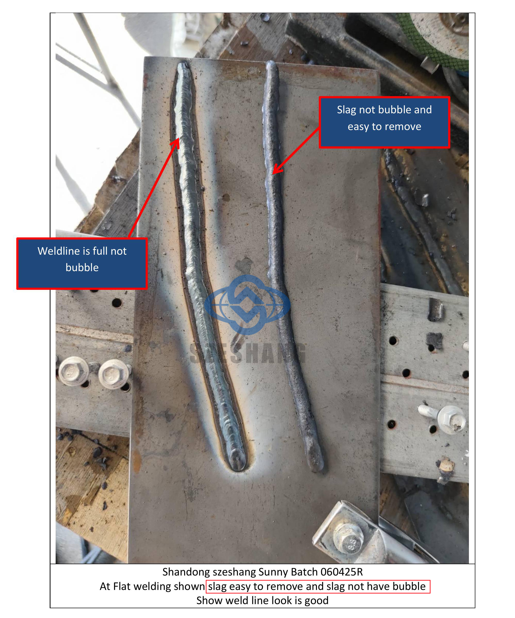 Welding rod shandong szeshang 2.6m Flat
