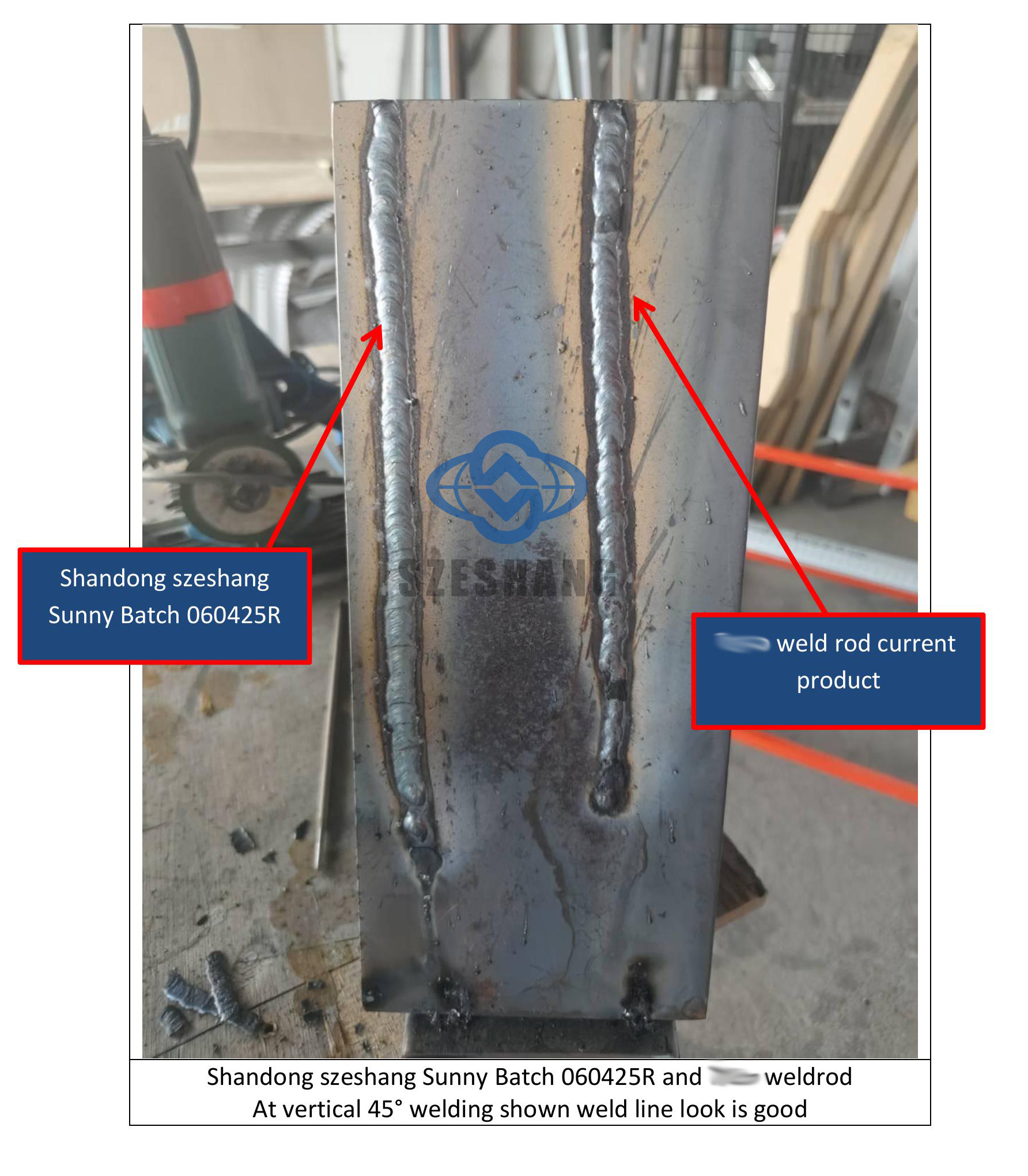 Welding rod shandong szeshang Vertical