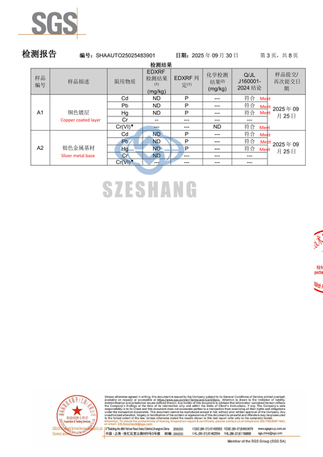 SGS testing result for ER70S-6 MIG wire